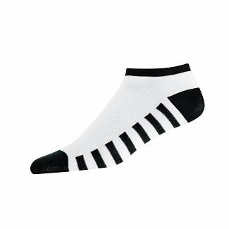Women's Footjoy ProDry Golf Socks White/Black NZ-165673